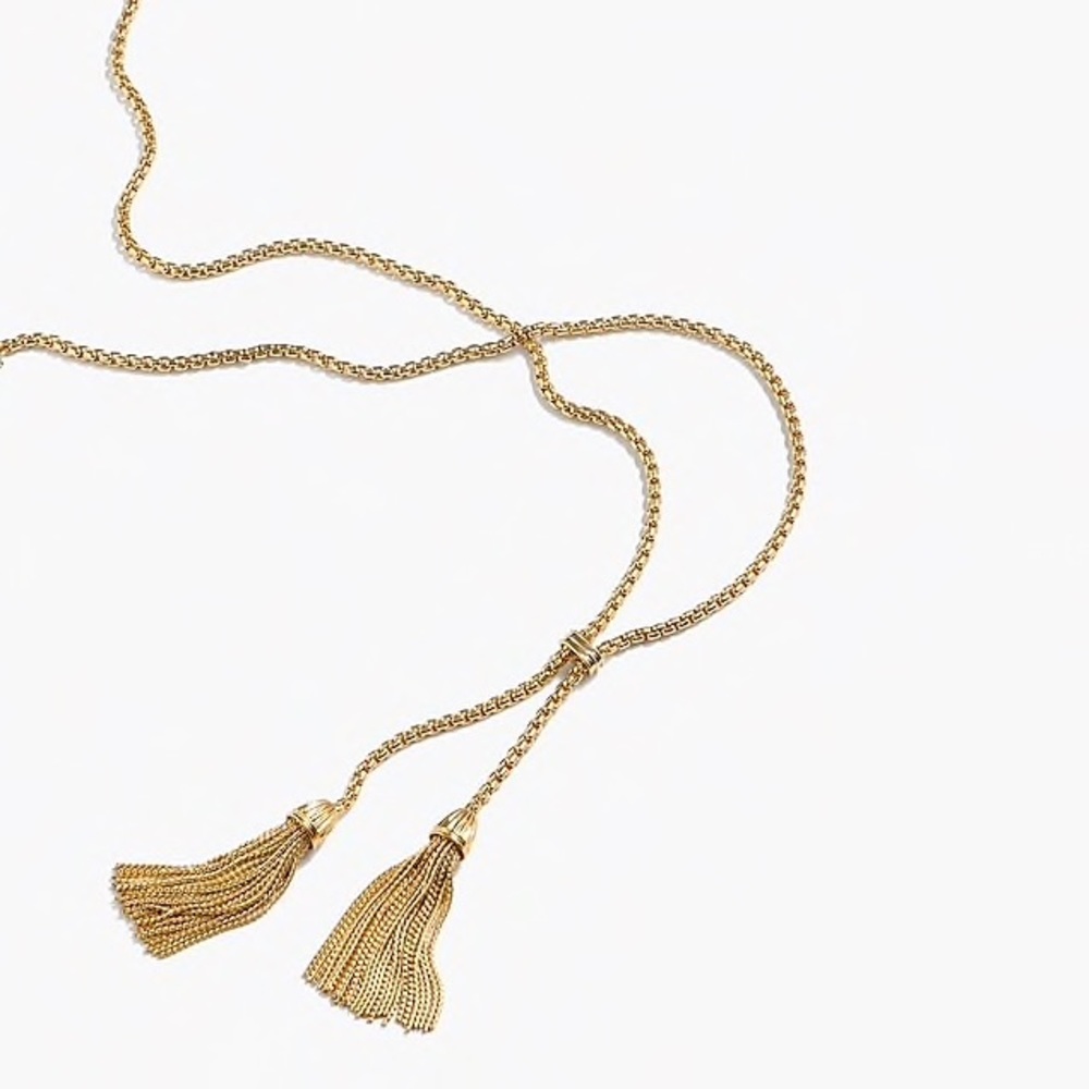 J.Crew Tassel Chain Necklace